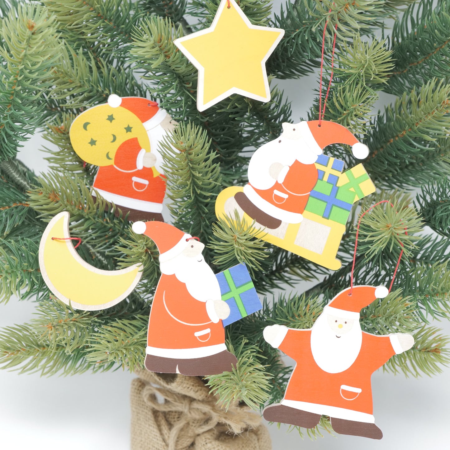 壁飾り 愉快なサンタ 6点セット