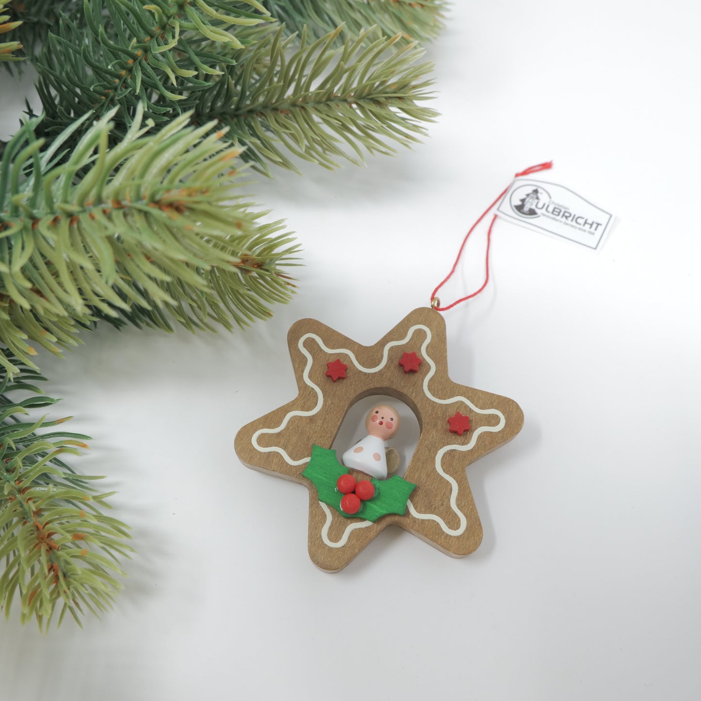ERZ オーナメント ヒイラギとクッキーの天使