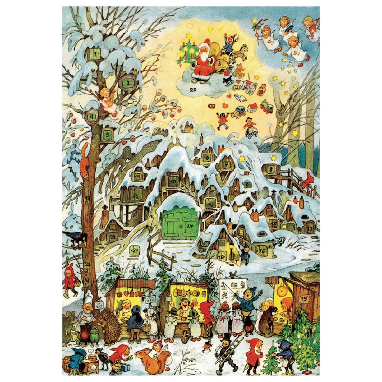 BJ-3 アドベントカレンダー 森のクリスマスマーケット