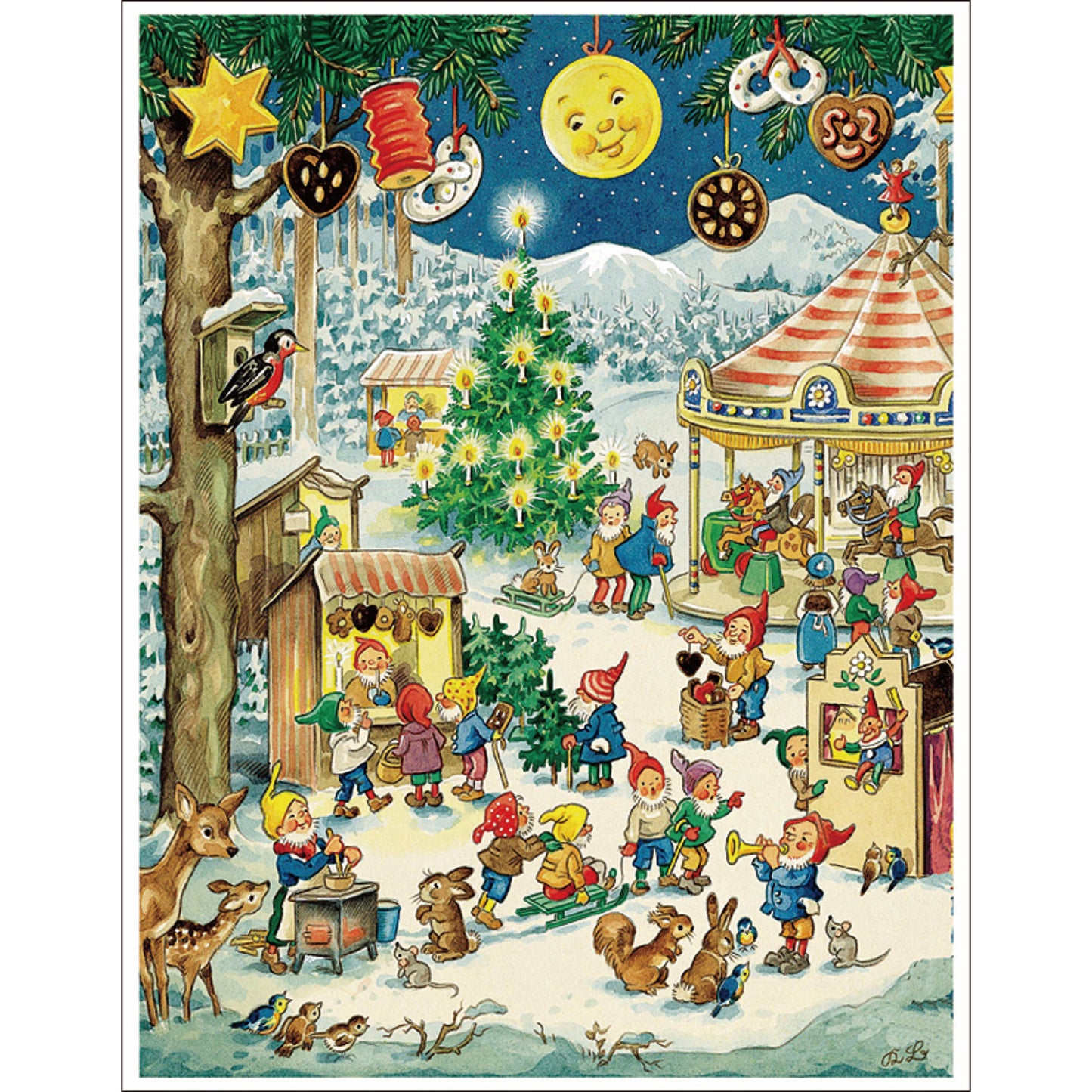 BJ-5 アドベントカレンダー 森の中のカルーセル