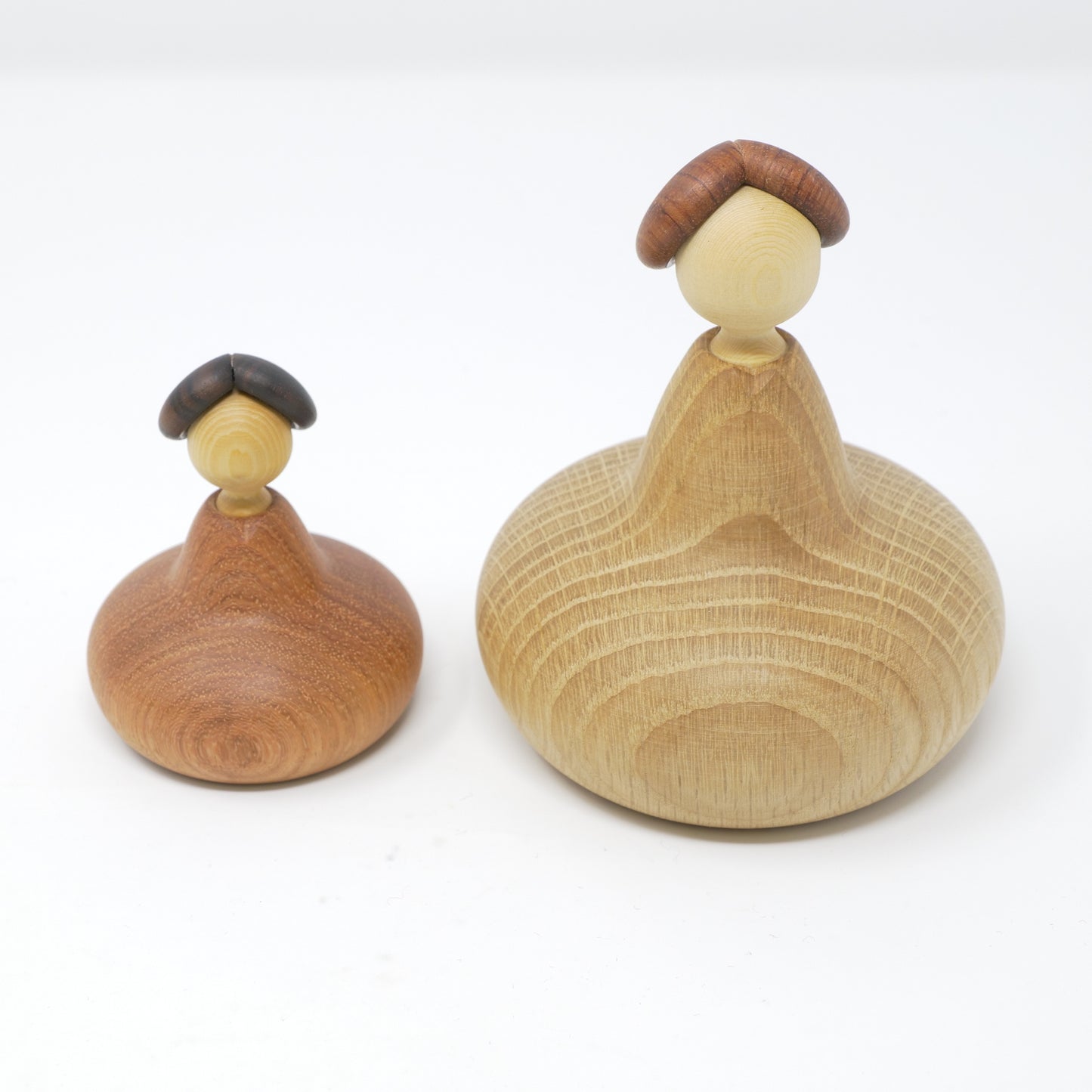 【ろくろ細工の三浦木地 :雛人形】ひな一段セット 特大 ナラ(限定品)