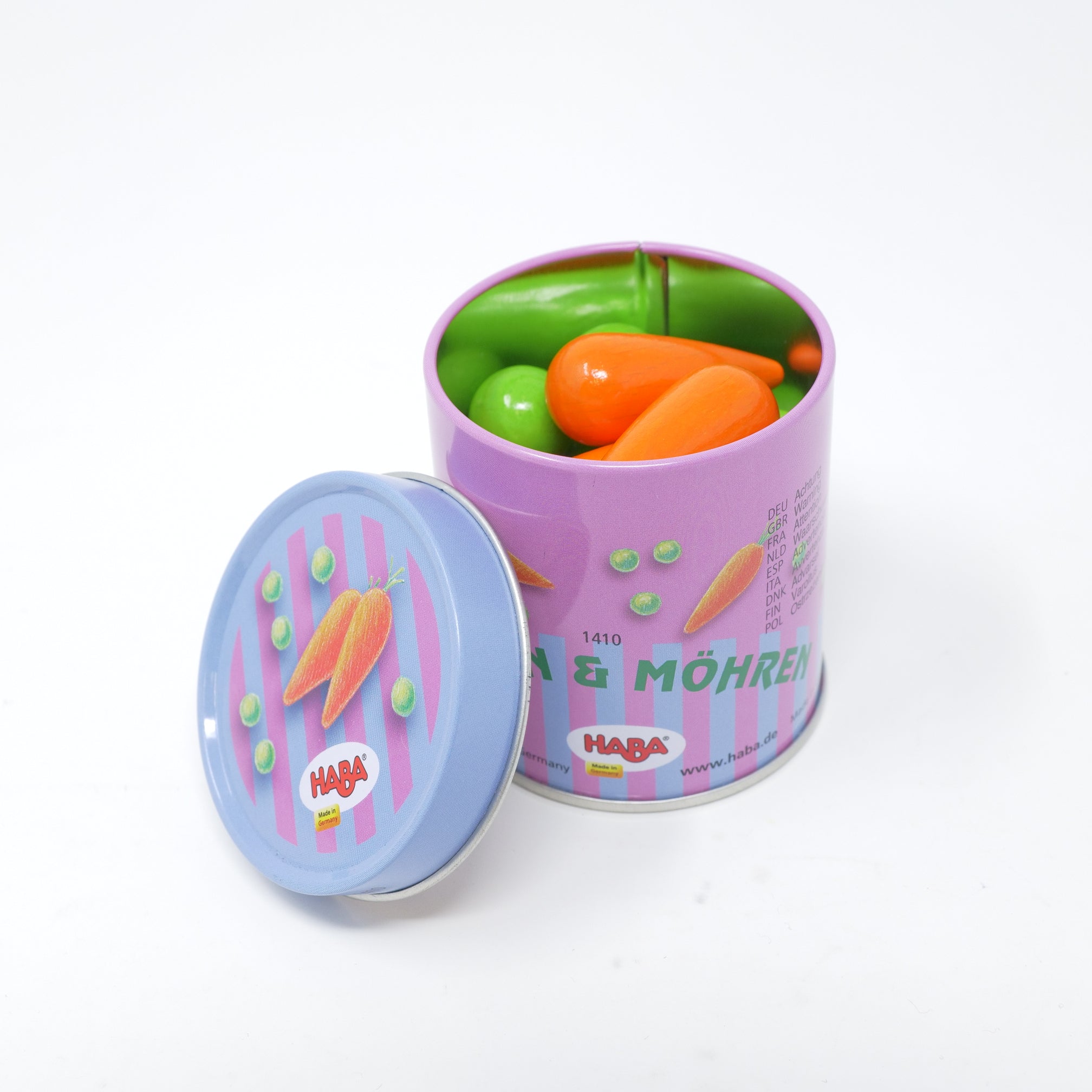 食材 HABA 缶入 豆とにんじん ハバ（ドイツ）｜つみきや〜より良い遊び