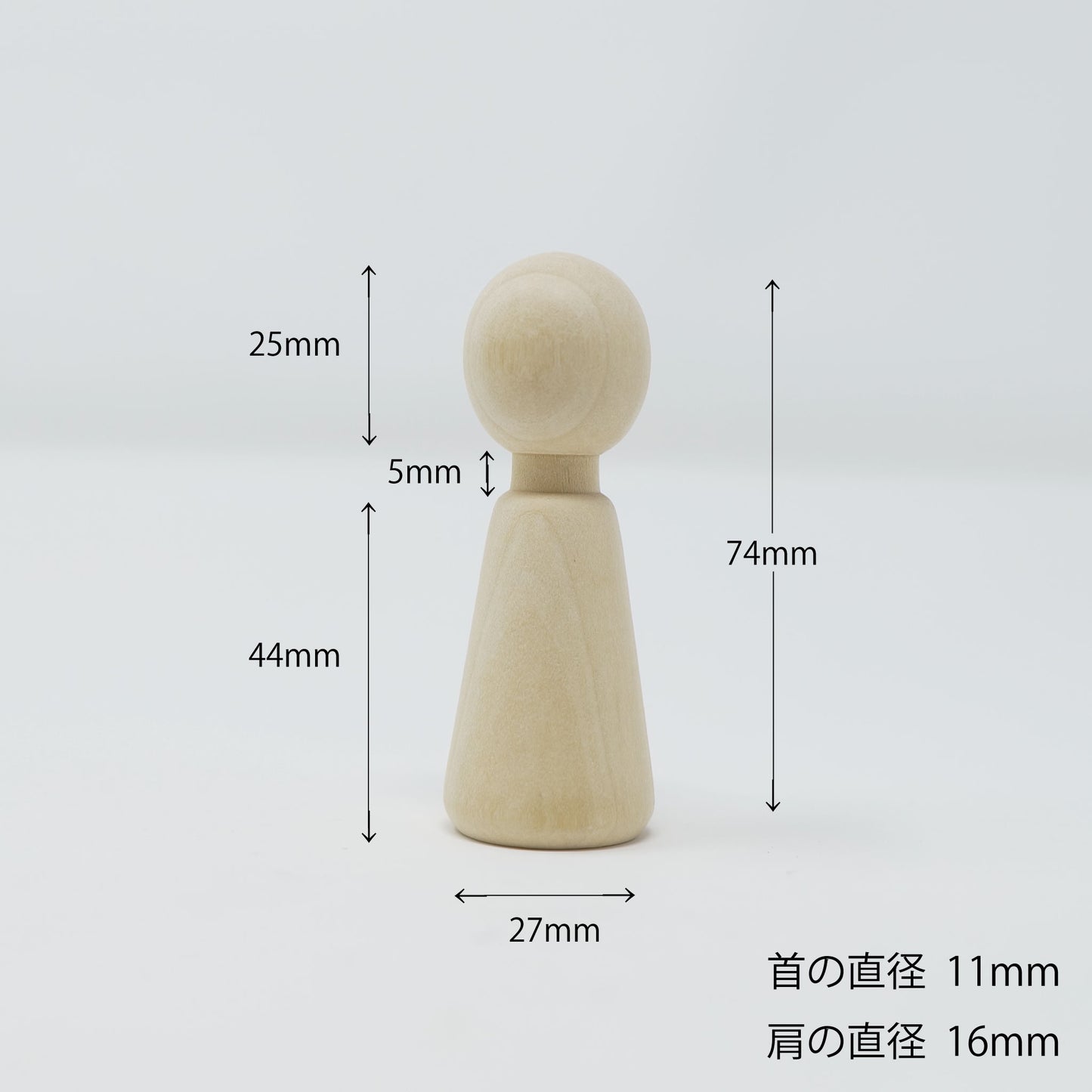 工作用指人形 首あり (1個)