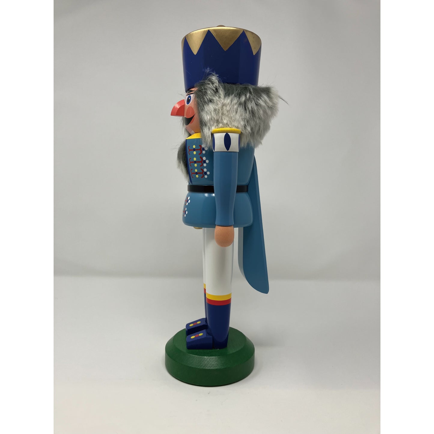 ドレゲノ くるみ割り人形 王様 青服 34cm