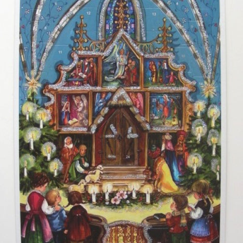 No.18 アドベントカレンダー 青い教会