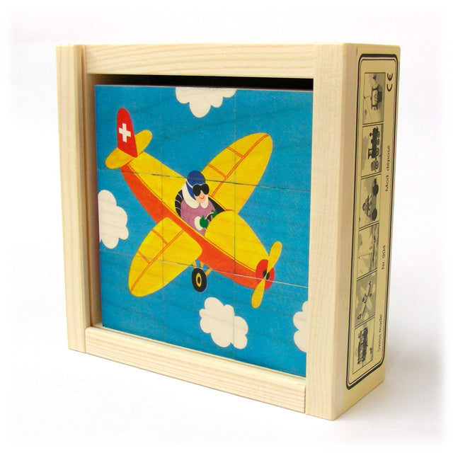木のおもちゃ 積み木 形合わせ Atelier FISCHER アトリエ フィッシャー 六面体パズル・12pcs・グリム AF1201/おもちゃ・ゲームu003eおもちゃ