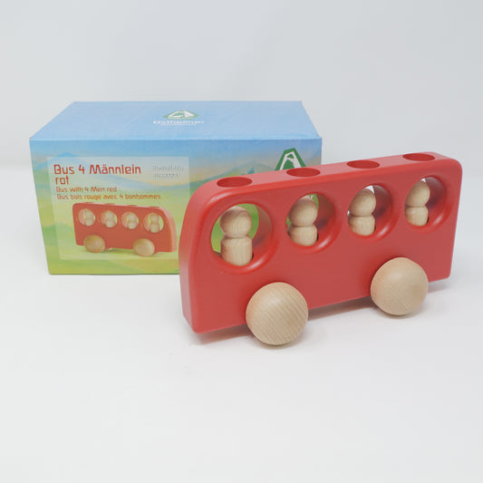 4人乗りバス 赤