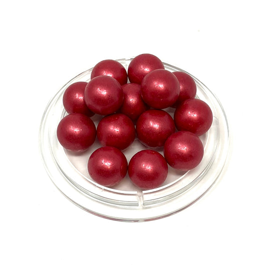 ビー玉 180 メタリック 赤 16mm 1個