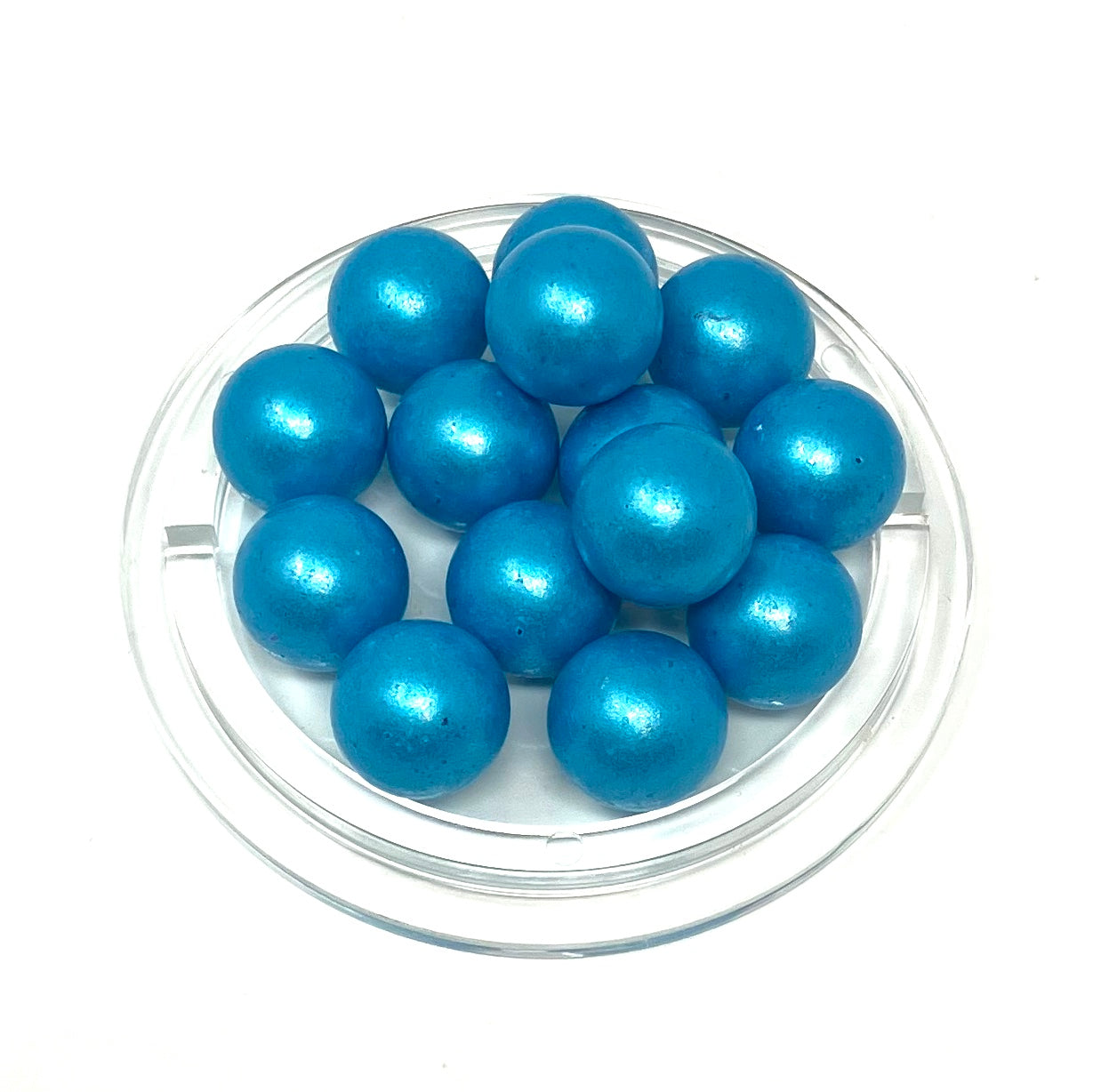 ビー玉 184 メタリック 水色 16mm 1個
