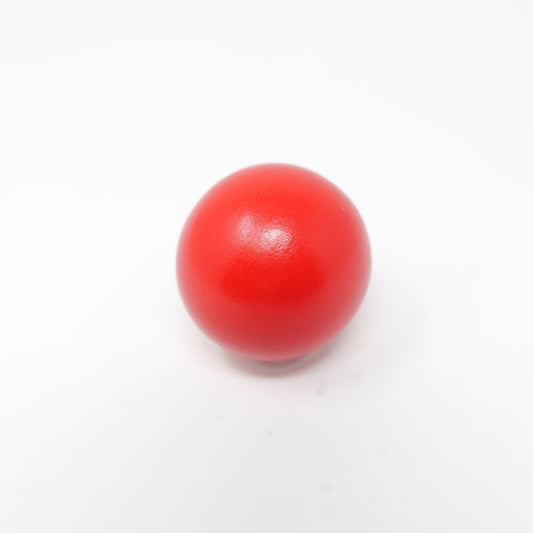 木玉 4.5cm カラー 赤 1個　en0102