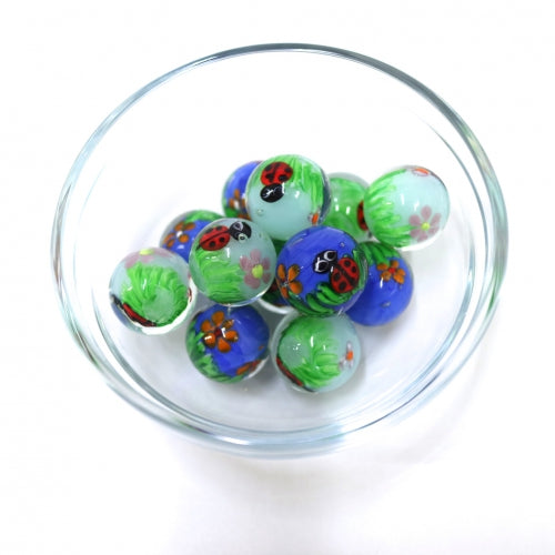 ビー玉 245 てんとう虫 22mm　1個