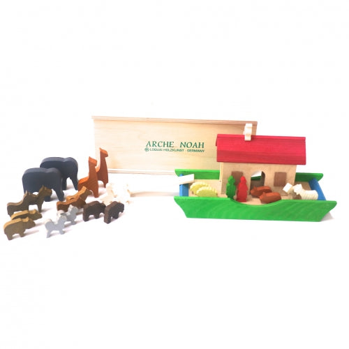 木製マルチ遊具　ノアの木 ノアの箱舟 木箱入り(ロークワイ社) ロークワイ（ドイツ）｜つみきや