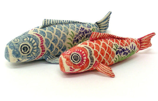 真工芸 木版手染め鯉